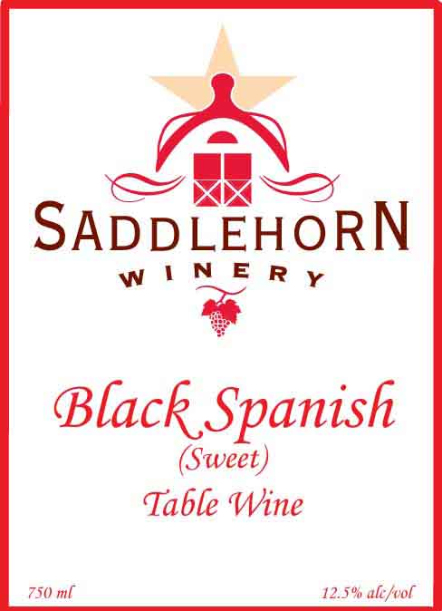 Black Spanish Sweet Label